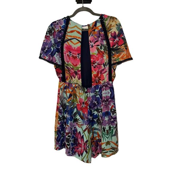Chloe Oliver Anthropologie Floral Romper Size Small - Picture 7 of 8
